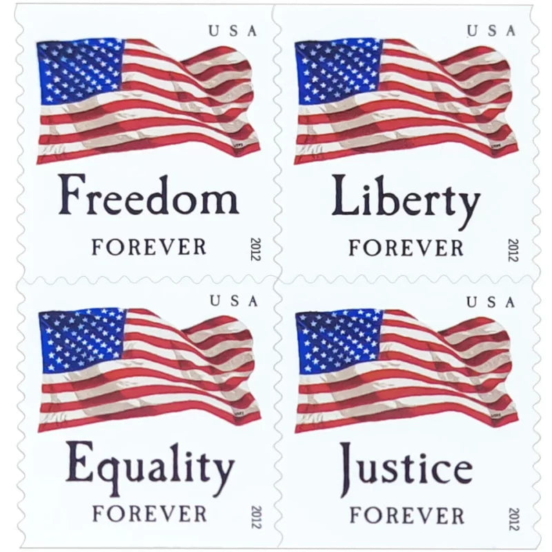 2012 U.S. Flag Forever Stamps – First-Class Postage Sheet