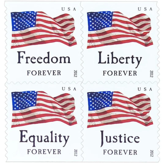 2012 U.S. Flag Forever Stamps – First-Class Postage Sheet