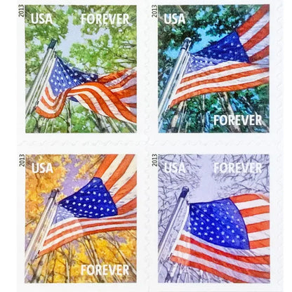 2013 U.S. Flag Forever Stamps – First-Class Postage Sheet