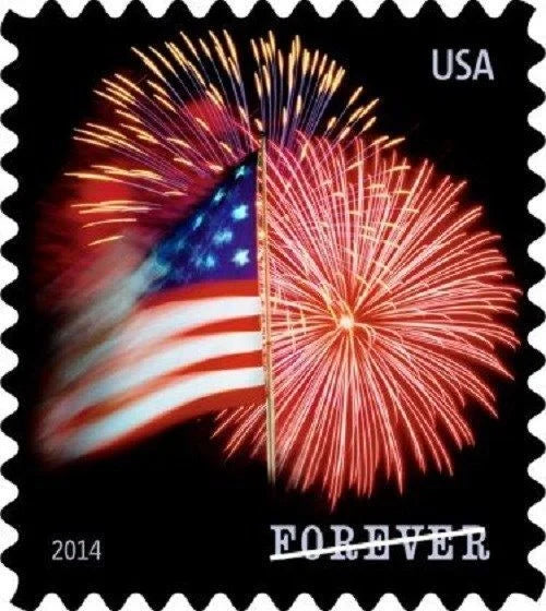 2014 U.S. Flag Forever Stamps – First-Class Postage Sheet