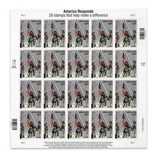 2001 US America Responds First Class Forever Stamps image 0