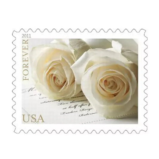 2011 Wedding Roses Commemorative Forever First Class Postage Stamps image 1