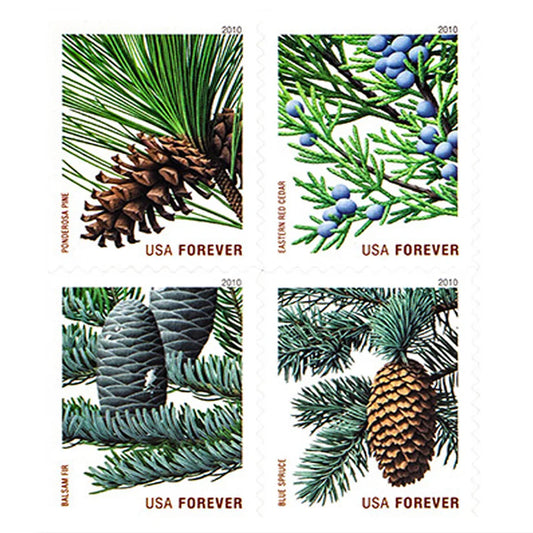 2010 Holiday Evergreens Forever First Class Postage Stamps image 0
